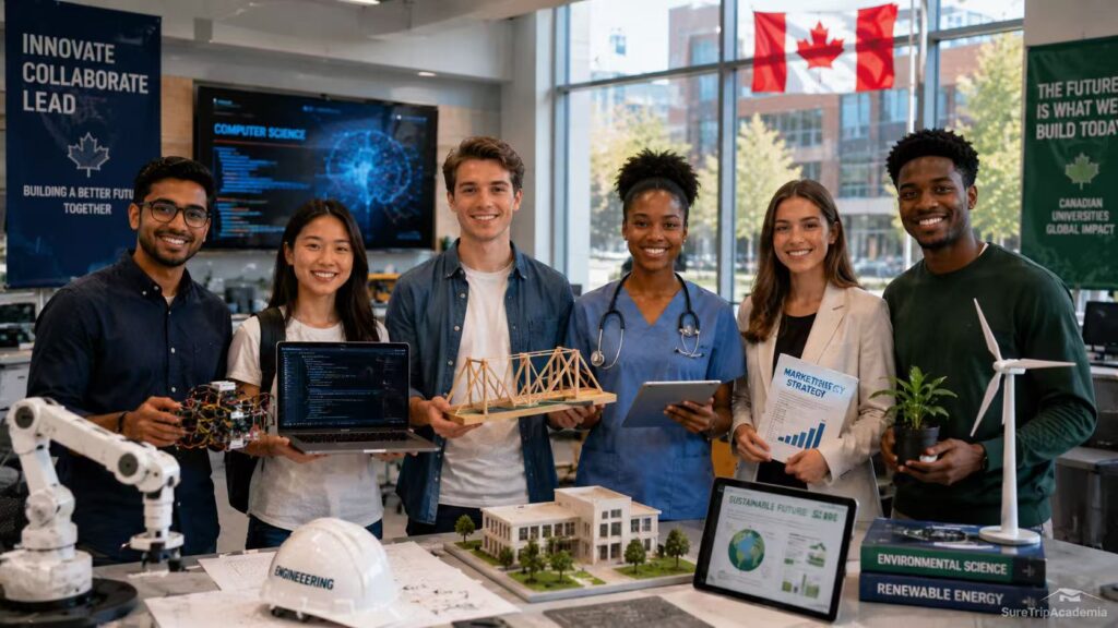 Popular degree programs covered by scholarships in Canada
