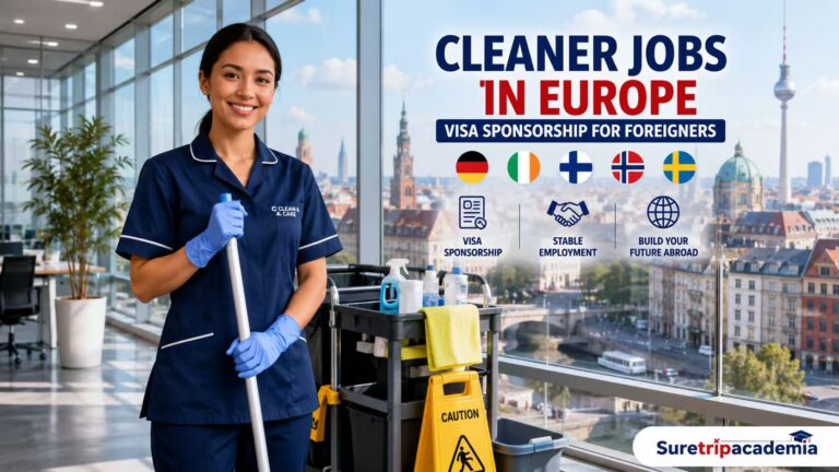 Cleaner Jobs in Europe with Visa Sponsorship for Foreigners in 2026: Salary, Requirements and How to Apply