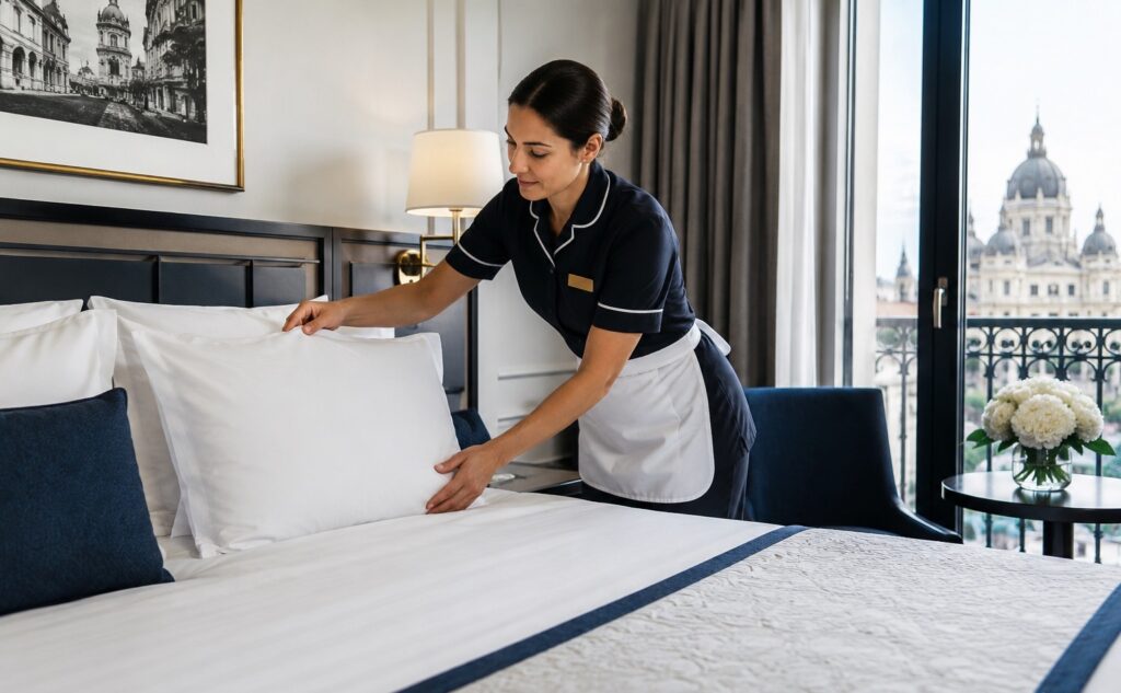 Hotel housekeeping job in Europe for foreigners