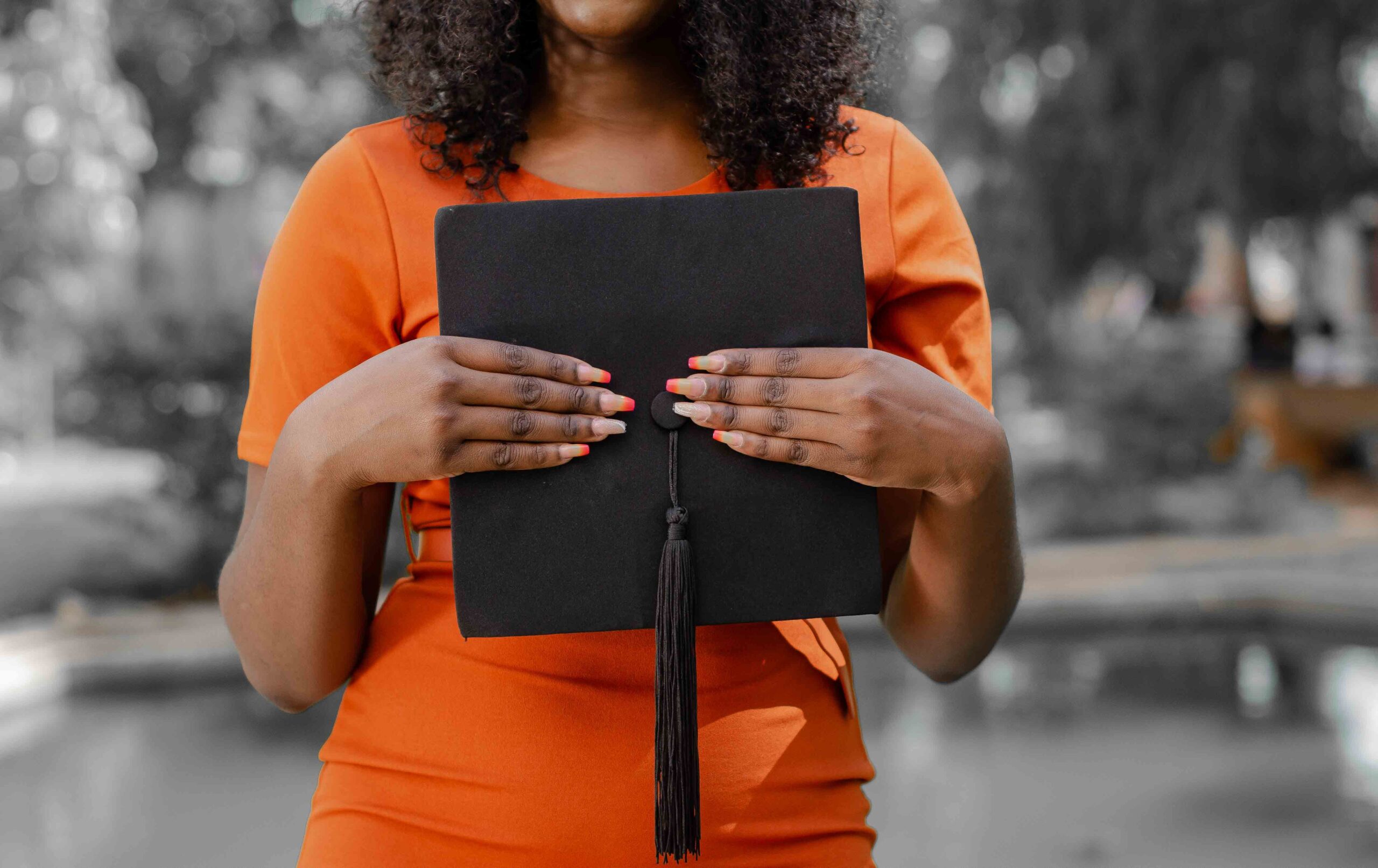 woman graduating