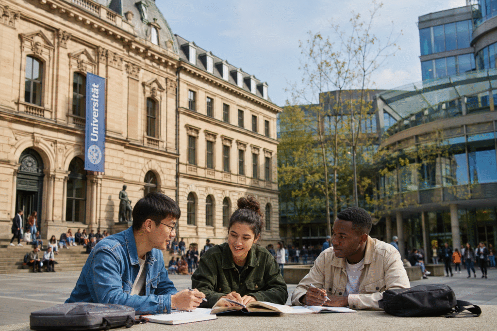 International students studying in Europe
