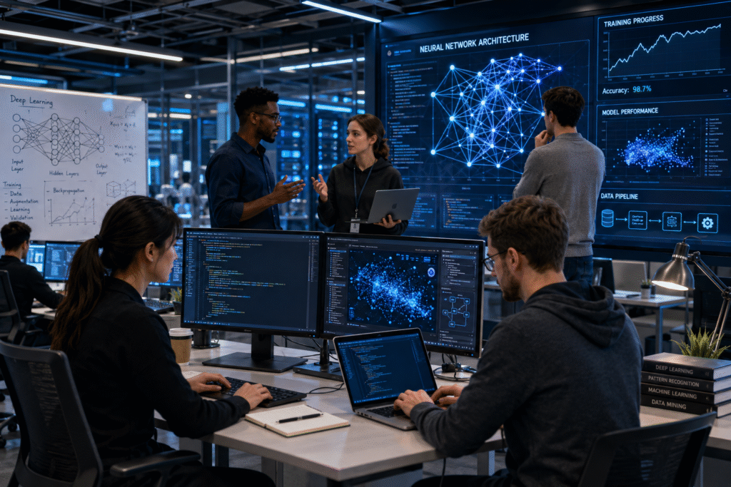 Computer science and AI professionals developing machine learning systems