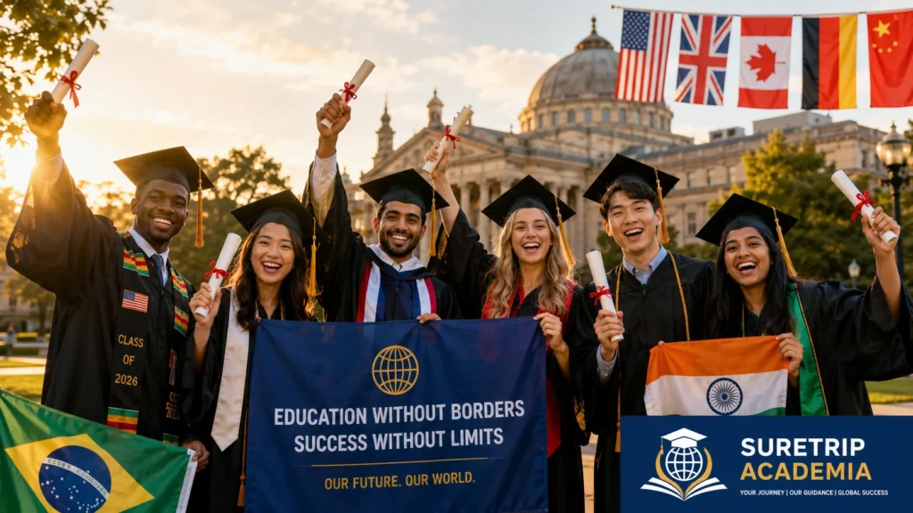Successful scholarship recipients studying abroad