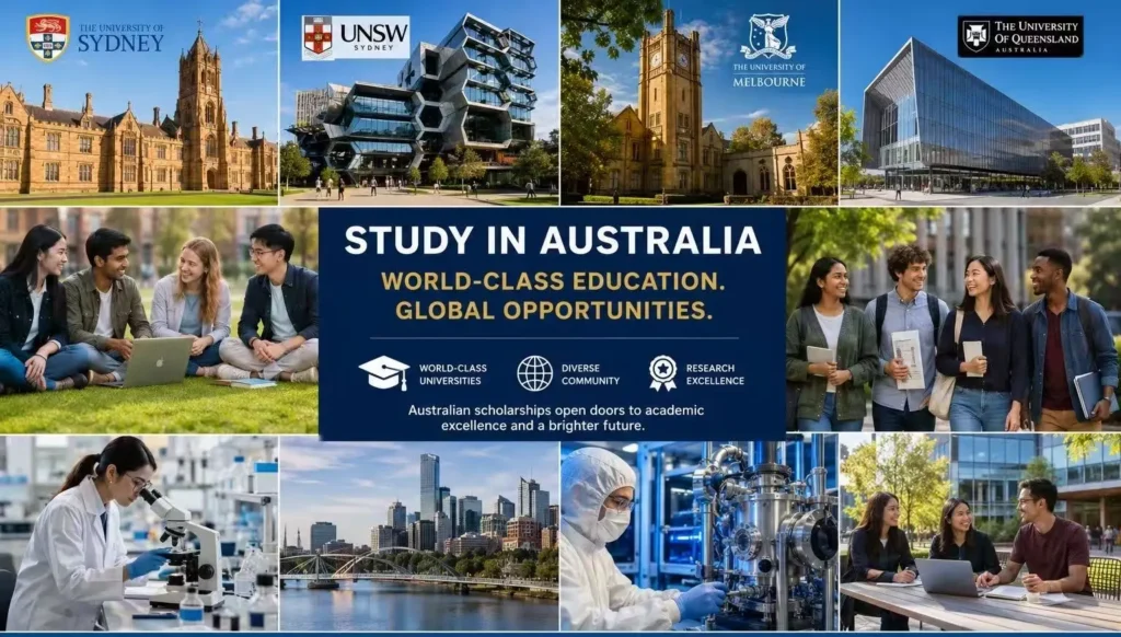 Leading Australian universities offering scholarships for international students.