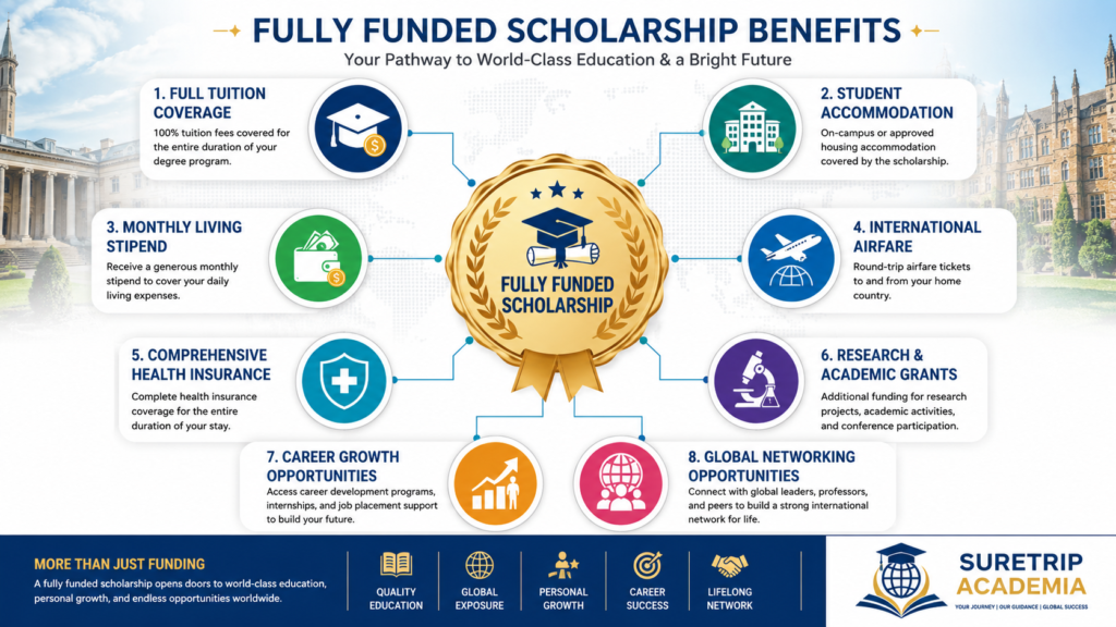 Benefits of fully funded scholarships for international students